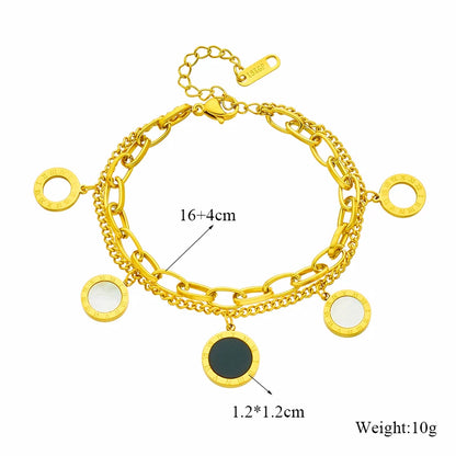 Bracelet Femme Croix & Cœur – Plaqué Or