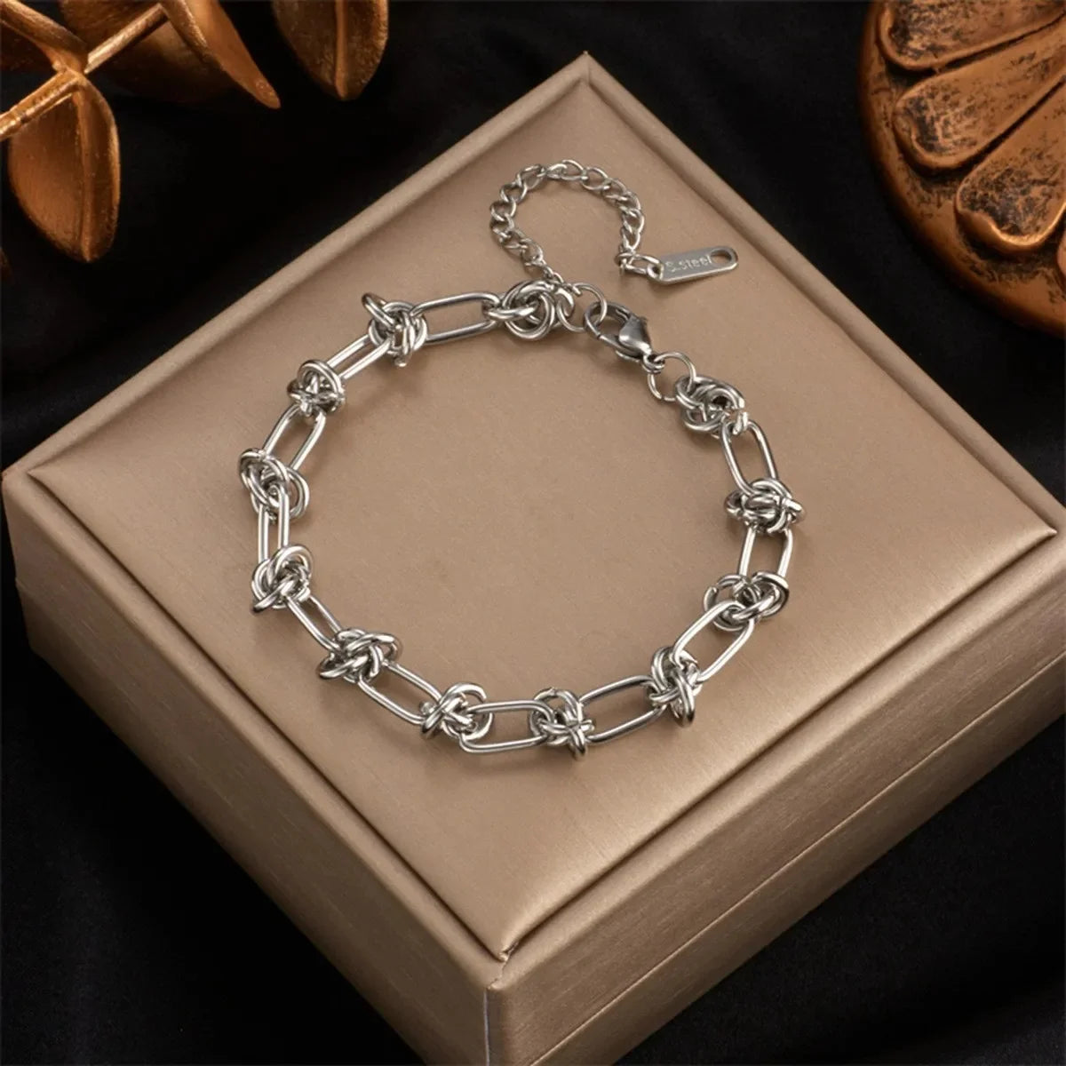 Bracelets chic avec pendentif– Acier Titane