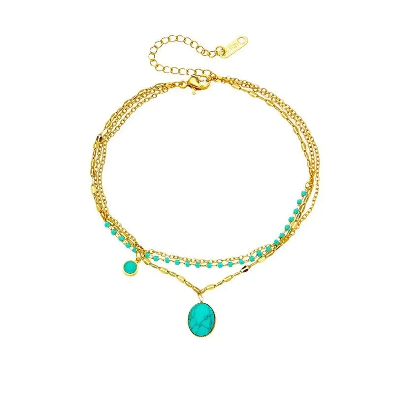 Bracelets chic avec pendentif– Acier Titane