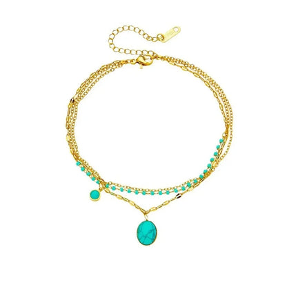 Bracelets chic avec pendentif– Acier Titane