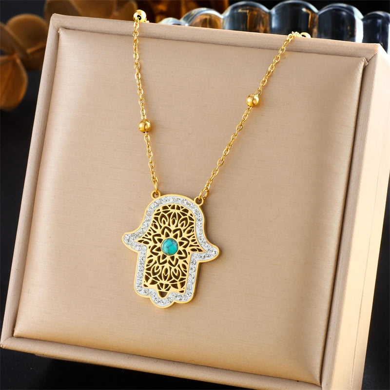 Parure Plaqué Or Bijoux Femme - Collier & Boucles
