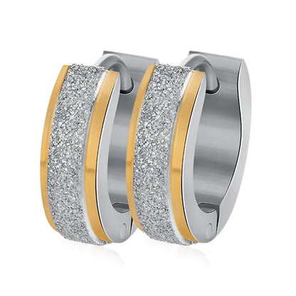 Boucles d’Oreilles Créoles Dorées Femme – Acier Inoxydable