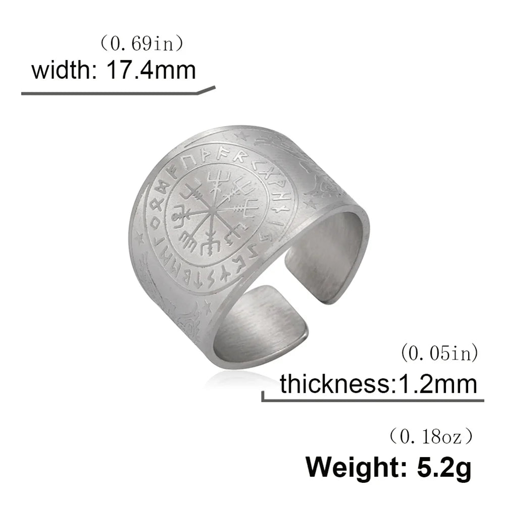 Bague Pentagramme Wicca – Amulette Géométrie Sacrée
