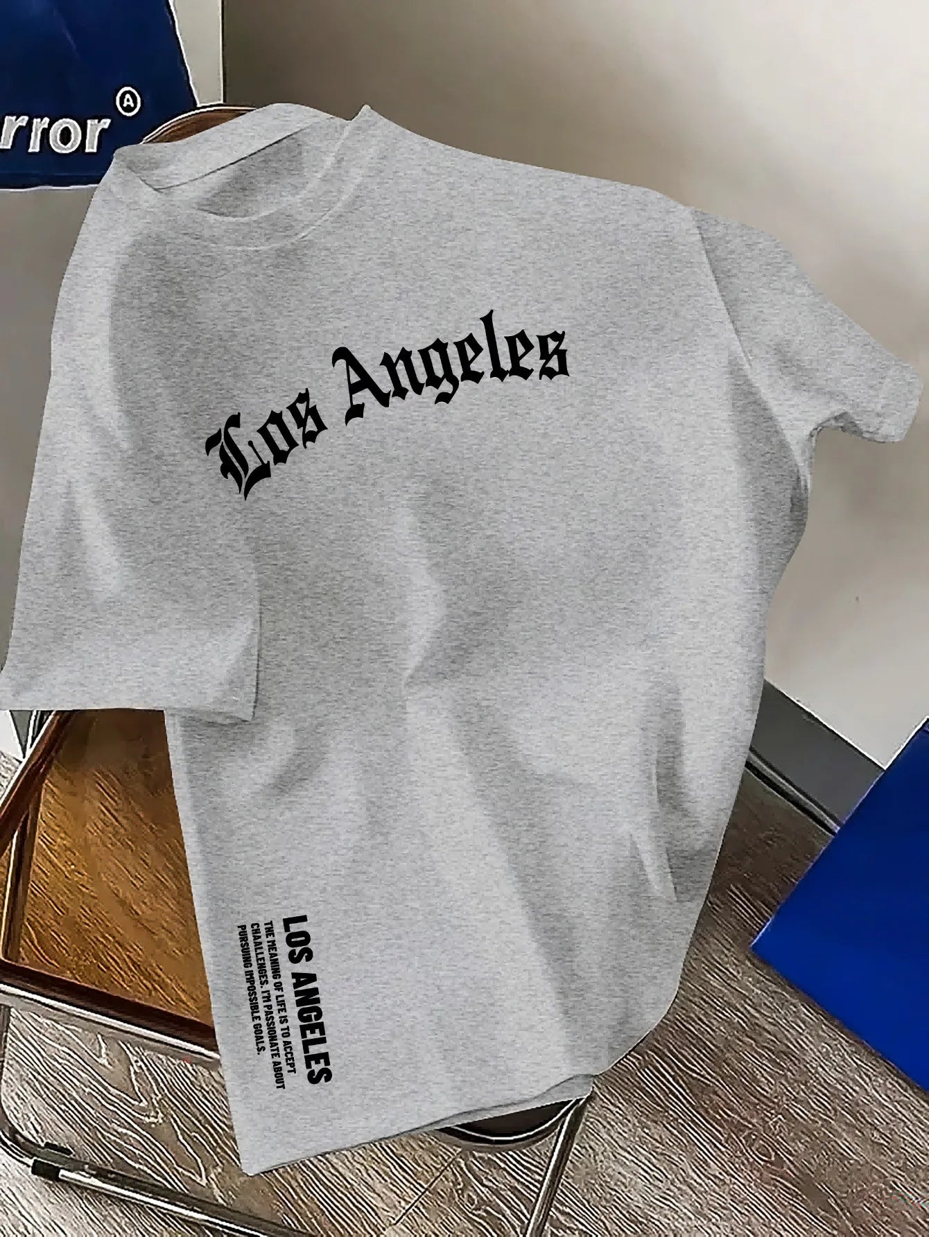 T-shirt Homme Los Angeles en Coton – Coupe Ample Casual & Confortable