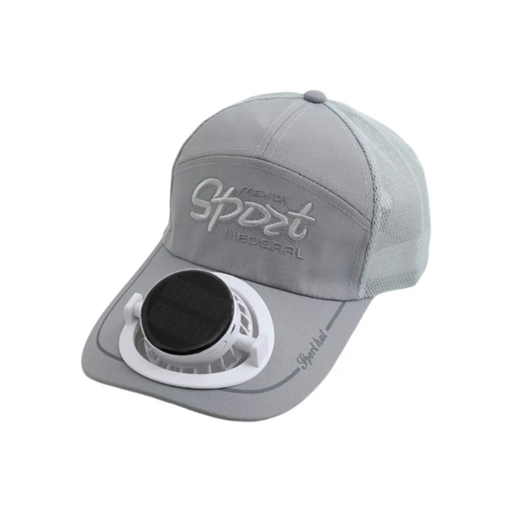 Casquette Ventilateur Solaire & USB Rechargeable – Été & Extérieur