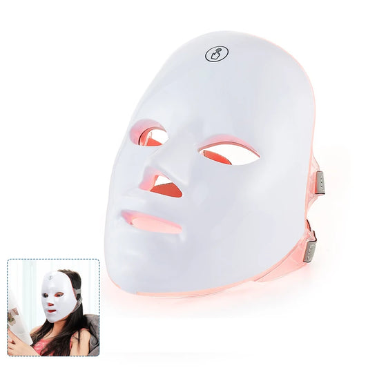 Masque LED Visage 7 Couleurs,Photonique, Rechargeable