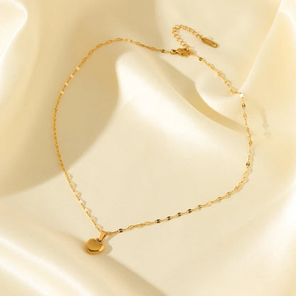 Set Bijoux Cœur Femme – Collier, Bracelet & Boucles Plaqué Or 18K