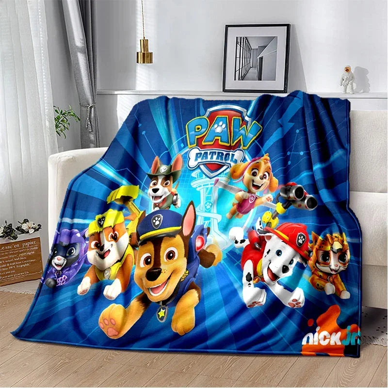Couverture Plaid Douce Motif Chiens Dessin Paw Patrol– Canapé, Lit & Salon