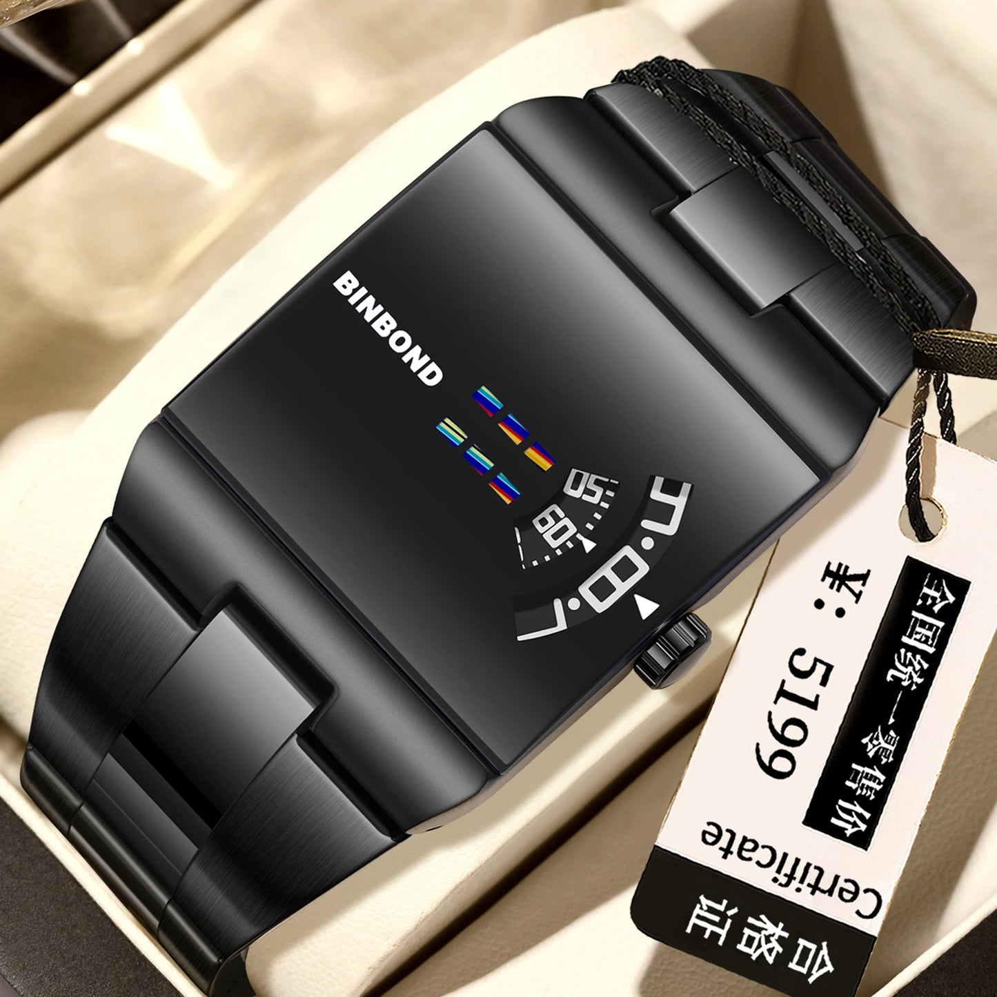 Montre Homme Quartz – Bracelet Acier, Style Sport & Business