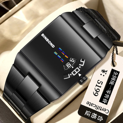 Montre Homme Quartz – Bracelet Acier, Style Sport & Business