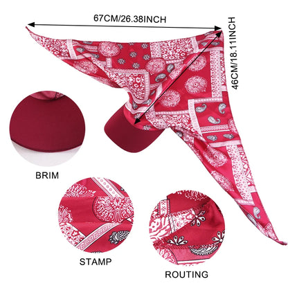 Casquette Foulard Femme Imprimée – Satinée, Légère & Respirante
