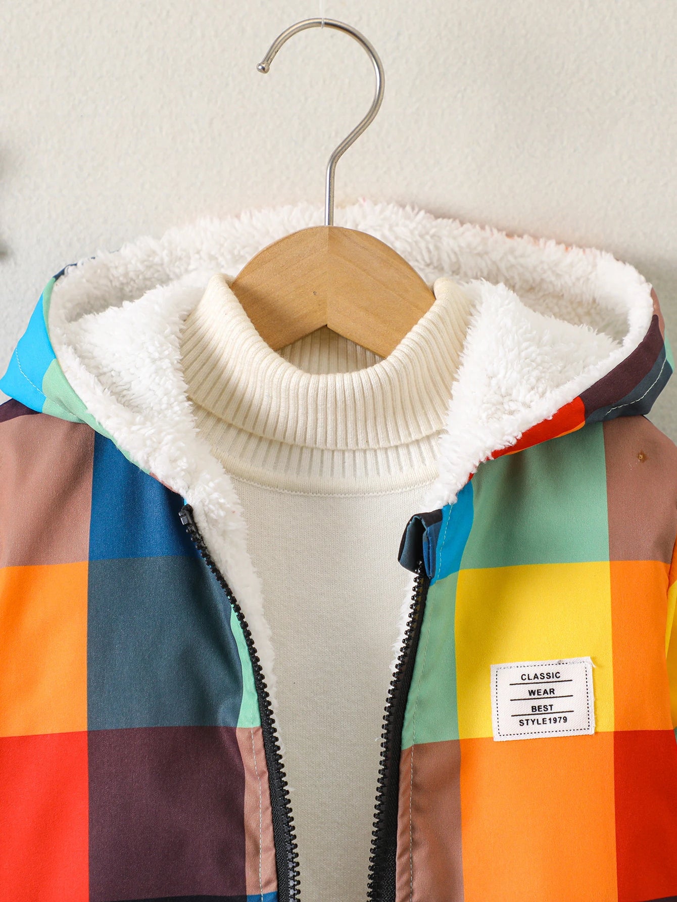 Veste Garçon Hiver ❄️ Polaire Épaisse &Capuche Mode