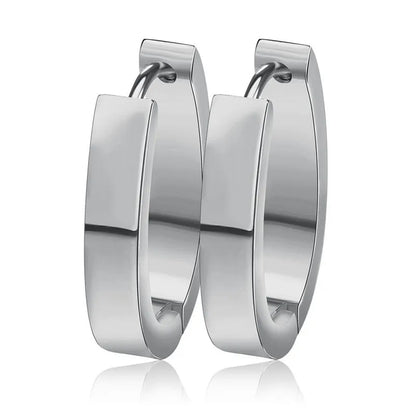 Boucles d’Oreilles Créoles Dorées Femme – Acier Inoxydable