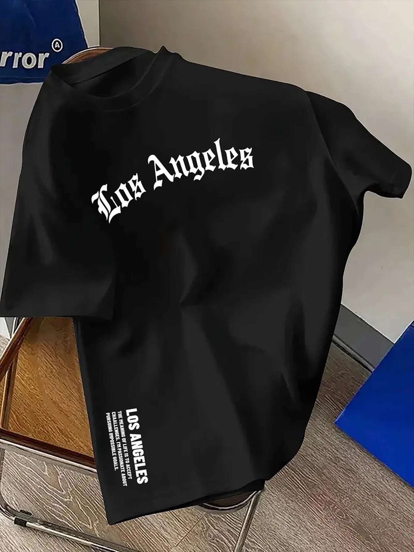 T-shirt Homme Los Angeles en Coton – Coupe Ample Casual & Confortable
