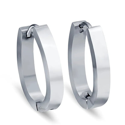 Boucles d’Oreilles Créoles Dorées Femme – Acier Inoxydable