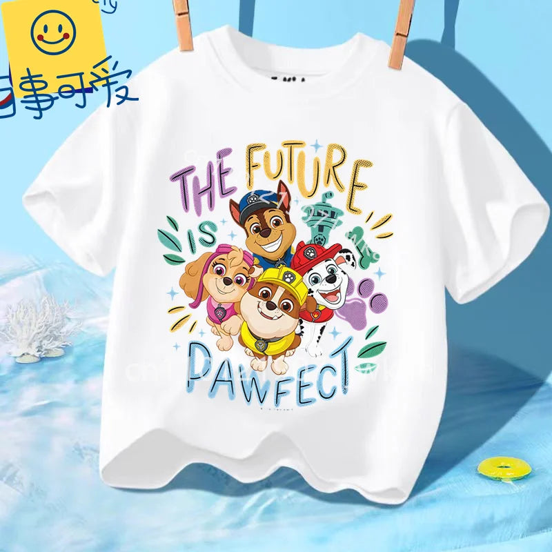 T-shirt Enfant Paw Patrol / Pat’ Patrouille – Manches Courtes Coton Été