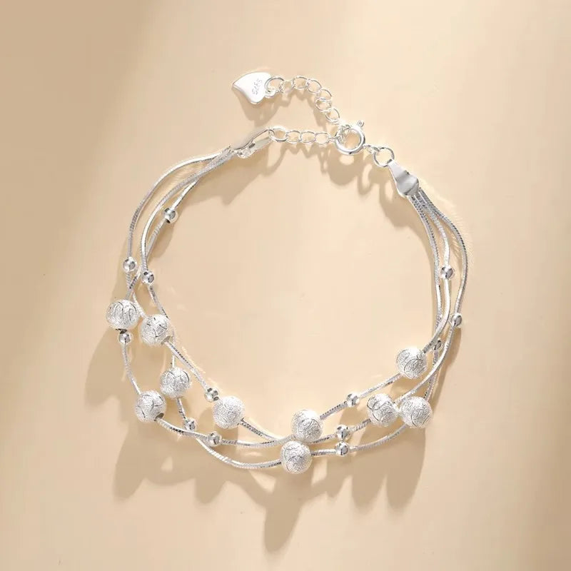 Bracelet Cœur Femme Argent 925 Style – Zircon Élégant