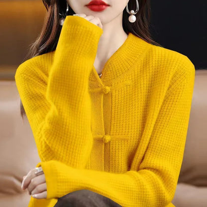 Gilet Femme Tricoté 🧶 Automne-Hiver – Chaud & Élégant