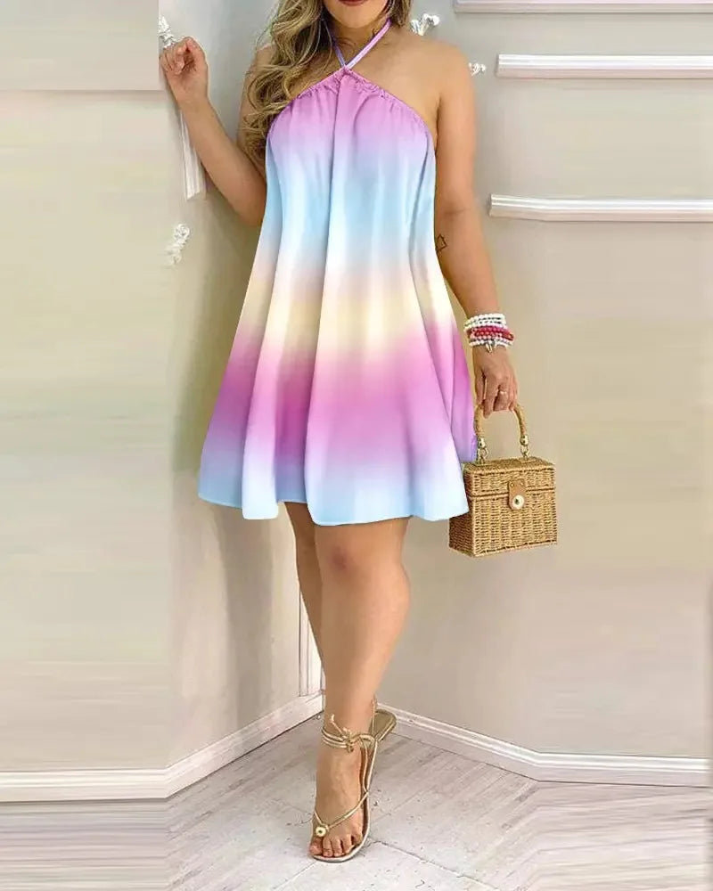 Robe Été Femme Épaules Dénudées – Imprimée, Légère & Fluide