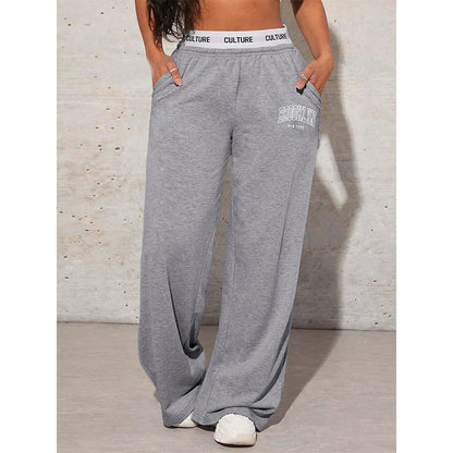 Pantalon Large Femme Imprimé – Style Casual & Confort