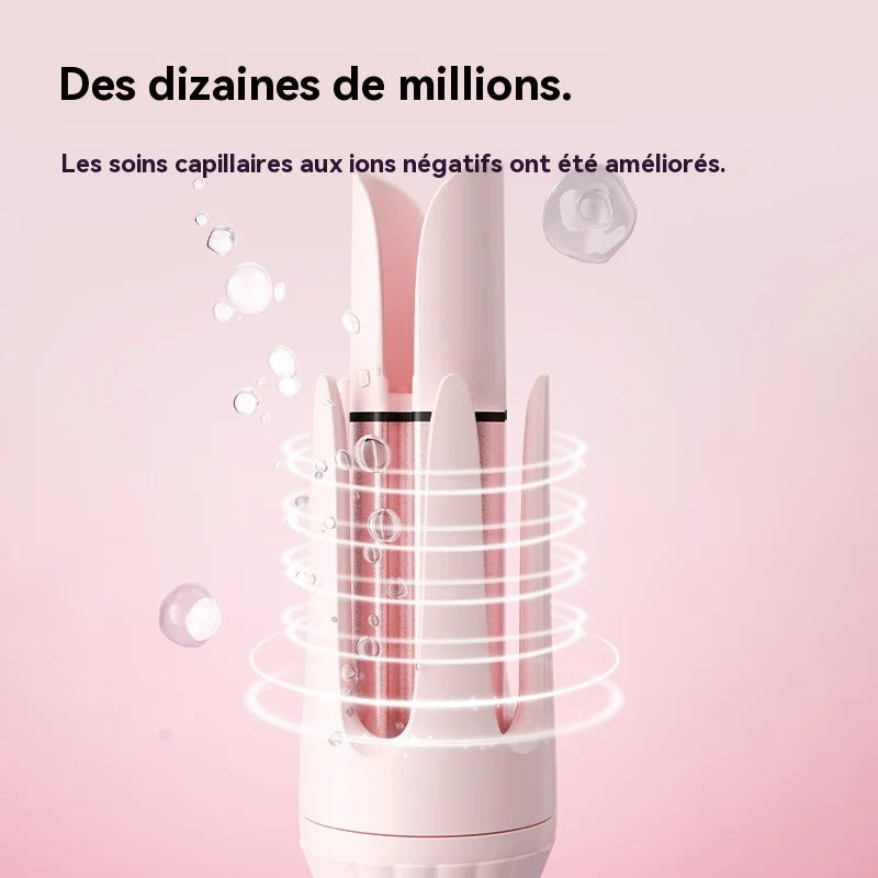 💁‍♀️ Boucleur Automatique Portable – Effet Volume & Boucles Longue Tenue