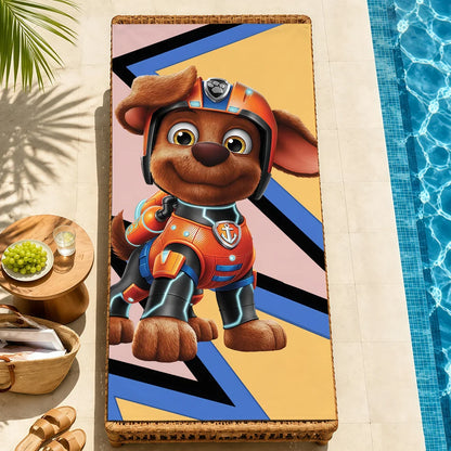 Serviette Enfant Motif Chien Dessin Paw Patrol – Plage, Bain & Piscine