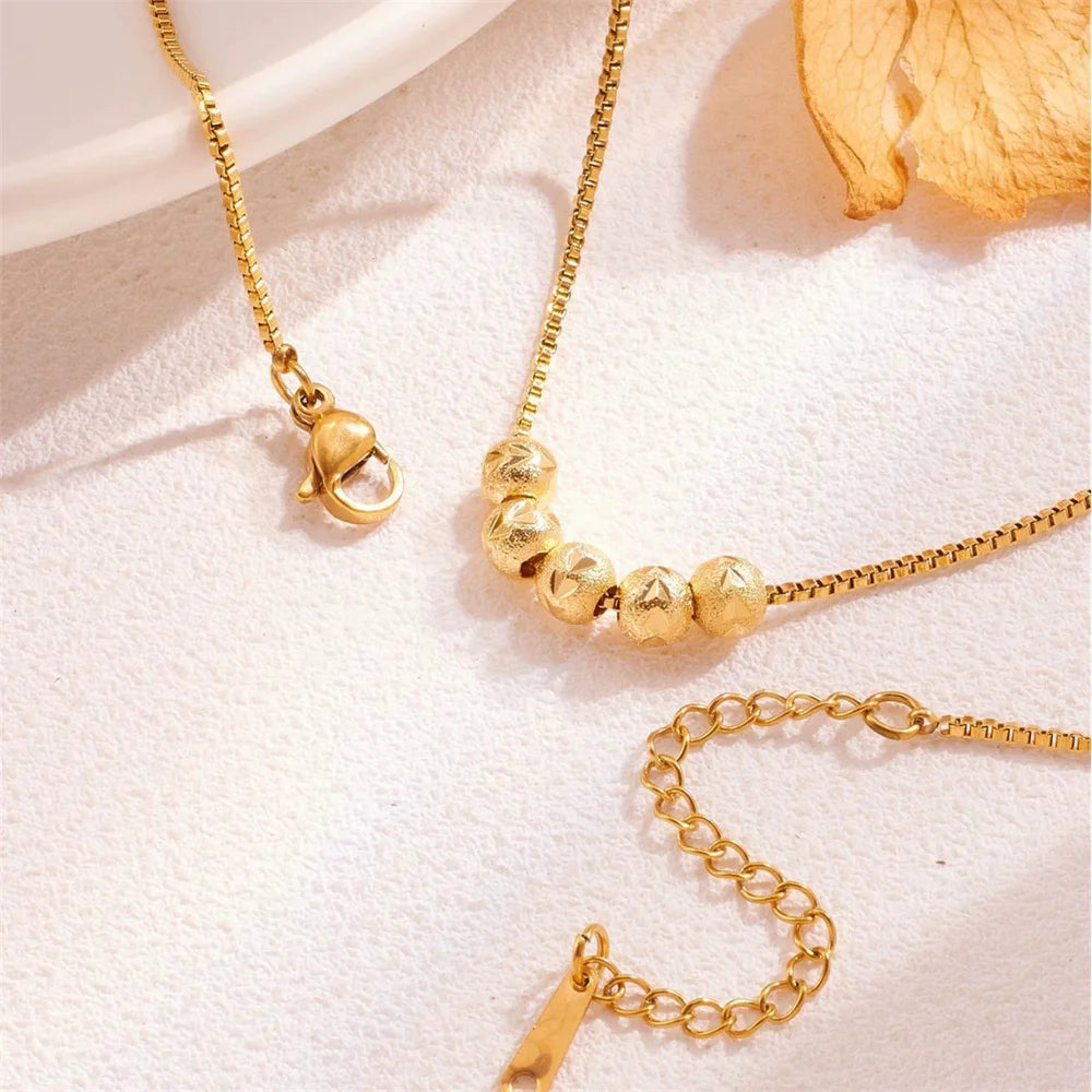 Collier Choker Femme Doré en Acier Inoxydable