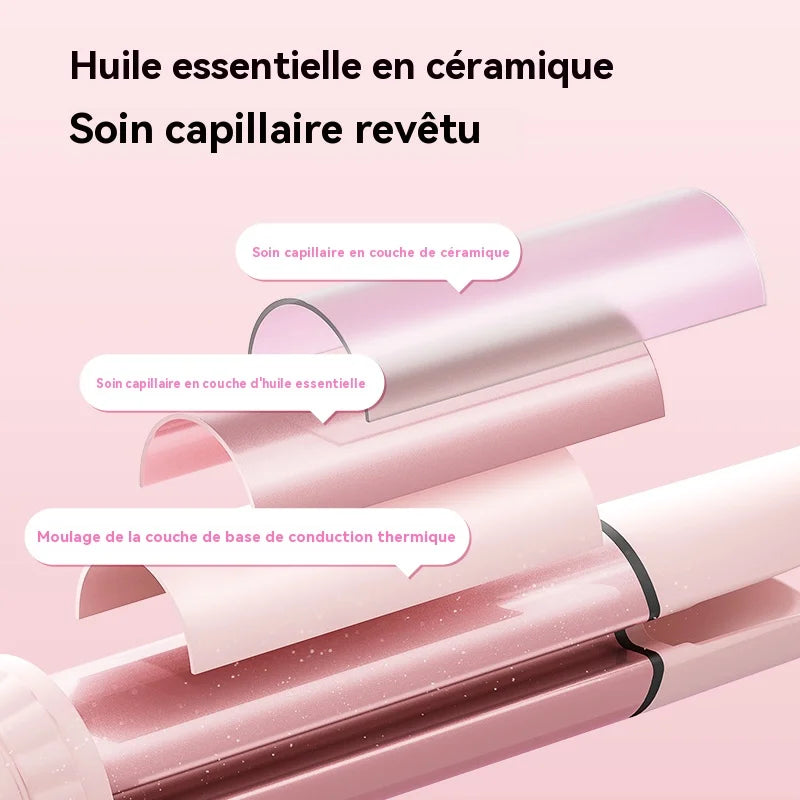 💁‍♀️ Boucleur Automatique Portable – Effet Volume & Boucles Longue Tenue