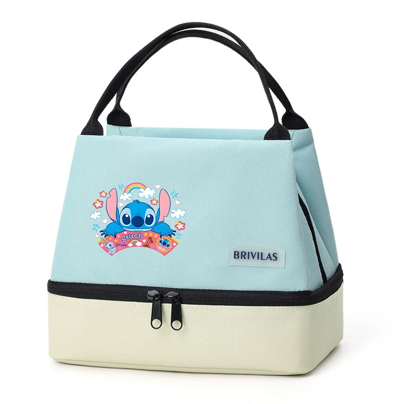 Sac Repas Stitch Isotherme Pliable – Déjeuner Bureau École Pique-nique