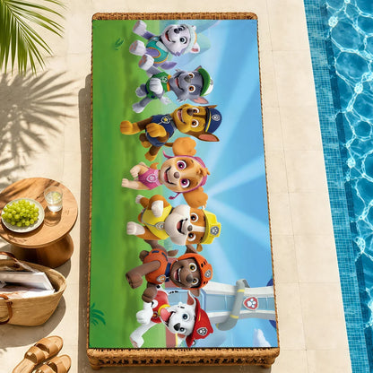Serviette Enfant Motif Chien Dessin Paw Patrol – Plage, Bain & Piscine
