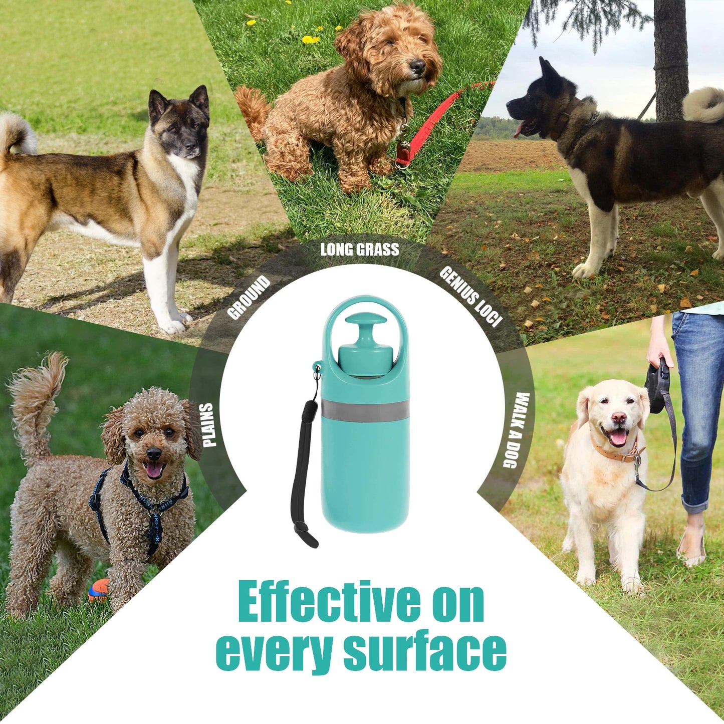 Ramasse-Crottes Portable pour Chien – Pelle 6 Griffes Hygiénique