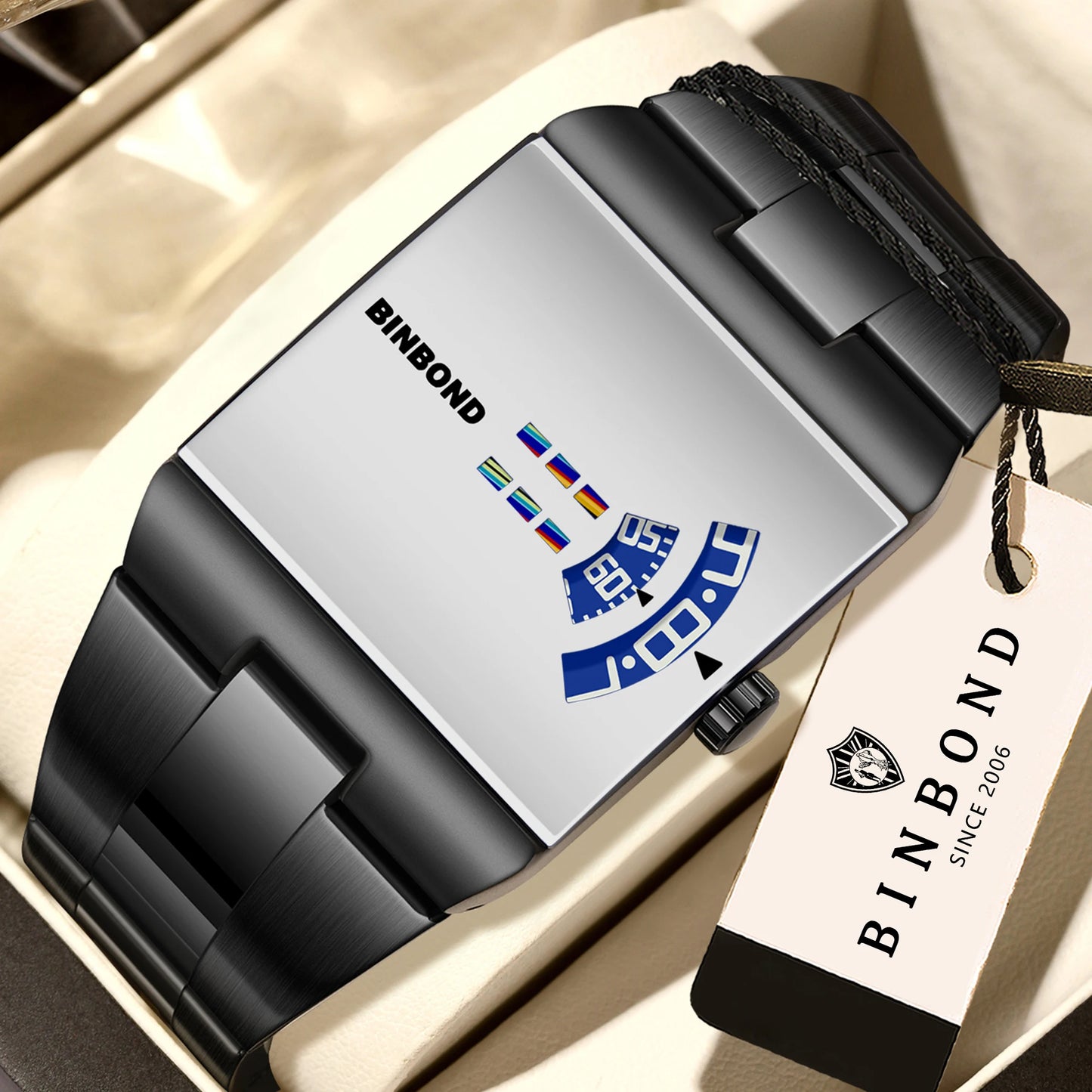 Montre Homme Quartz – Bracelet Acier, Style Sport & Business