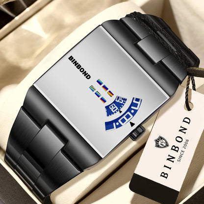 Montre Homme Quartz – Bracelet Acier, Style Sport & Business