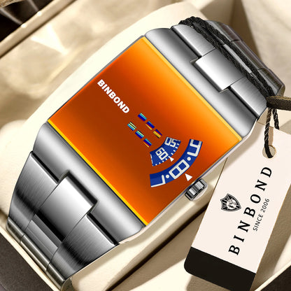 Montre Homme Quartz – Bracelet Acier, Style Sport & Business