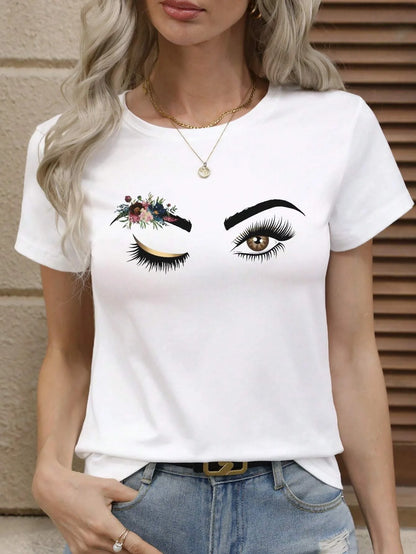 T-Shirt Femme Y2K Imprimé Aesthetic – Style Tendance