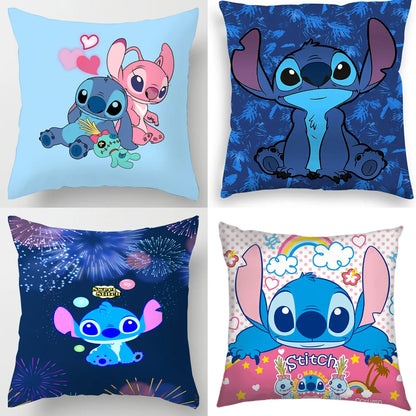 Taie d’Oreiller Stitch Double Face – Housse Kawaii pour Enfants