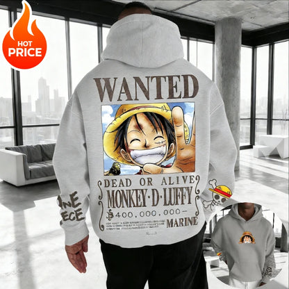 Hoodie One Piece Streetwear – Sweat Anime Oversize