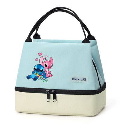 Sac Repas Stitch Isotherme Pliable – Déjeuner Bureau École Pique-nique