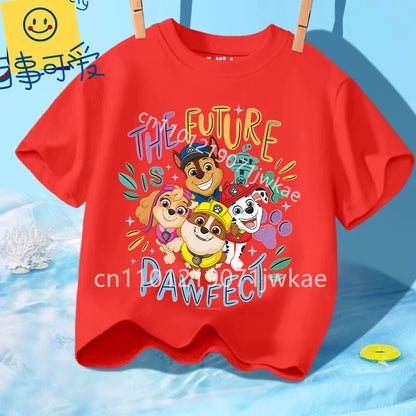 T-shirt Enfant Paw Patrol / Pat’ Patrouille – Manches Courtes Coton Été