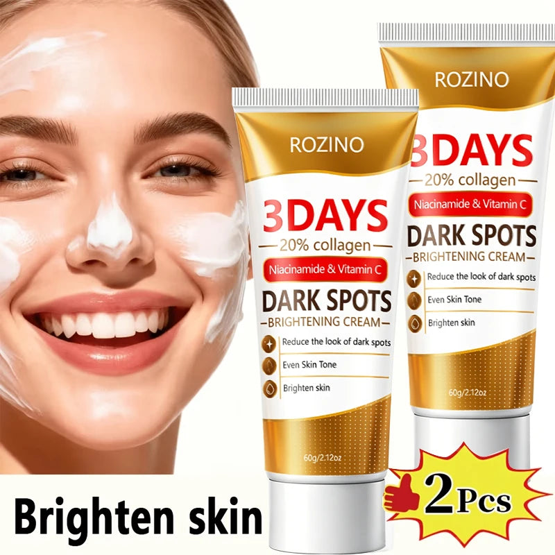 Crème Éclat Pores & Taches – Niacinamide, Vitamine C & Collagène