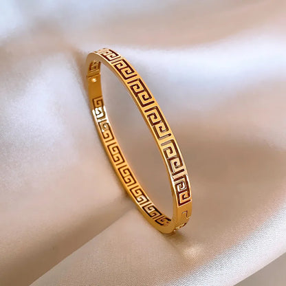 Bracelet Manchette Acier 316L – Design Ajouré Élégant