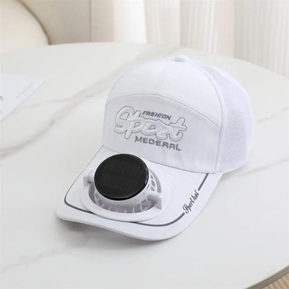 Casquette Ventilateur Solaire & USB Rechargeable – Été & Extérieur
