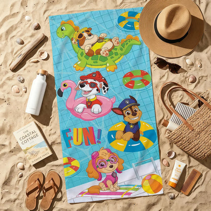 Serviette Enfant Motif Chien Dessin Paw Patrol – Plage, Bain & Piscine