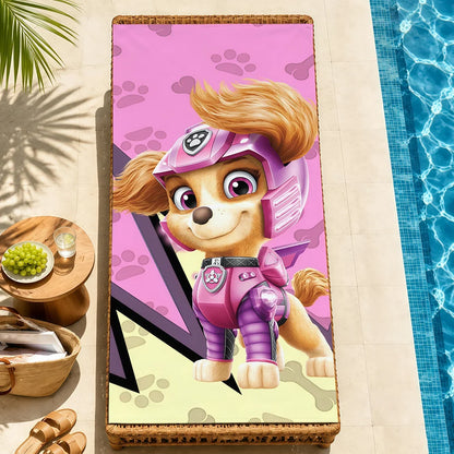 Serviette Enfant Motif Chien Dessin Paw Patrol – Plage, Bain & Piscine