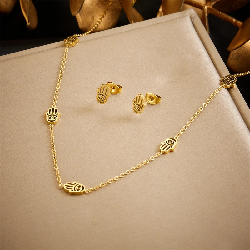 Parure Bijoux Arbre de Vie Femme – Plaqué Or