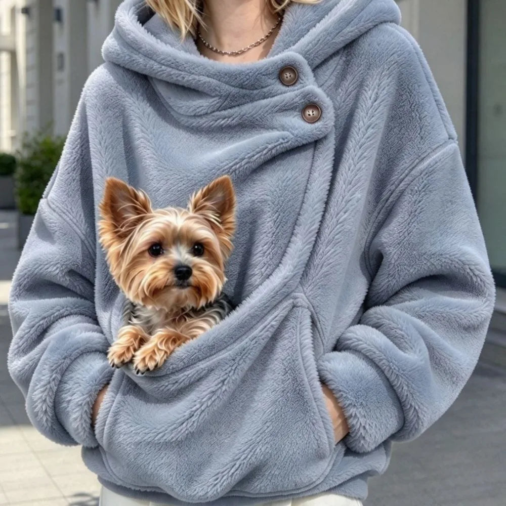 Sweat Kangourou à Poche pour Chat&Chien – Hoodie à Capuche