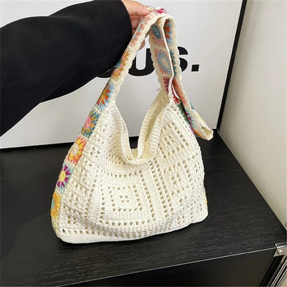 Sac Crochet Bohème Femme – Sac Tendance Printemps Été