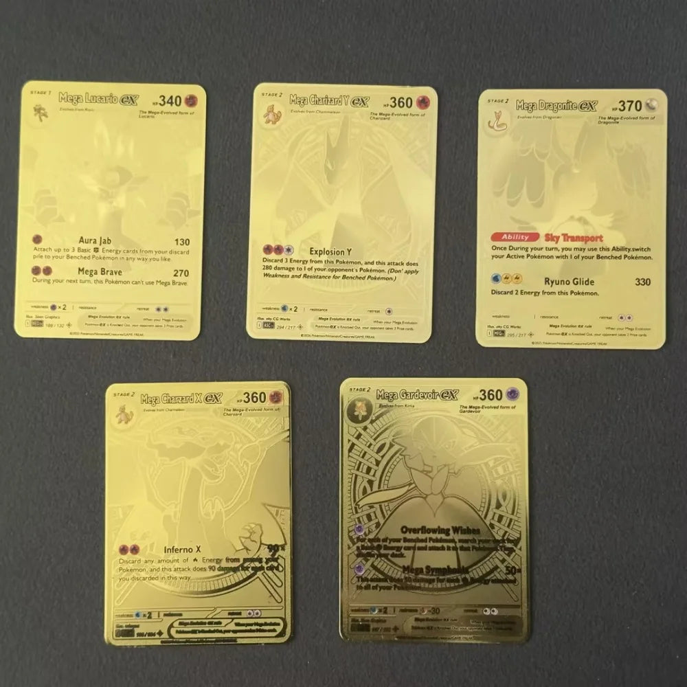 Cartes Pokémon Métal Hyper Rare – Dracaufeu & Dragonite