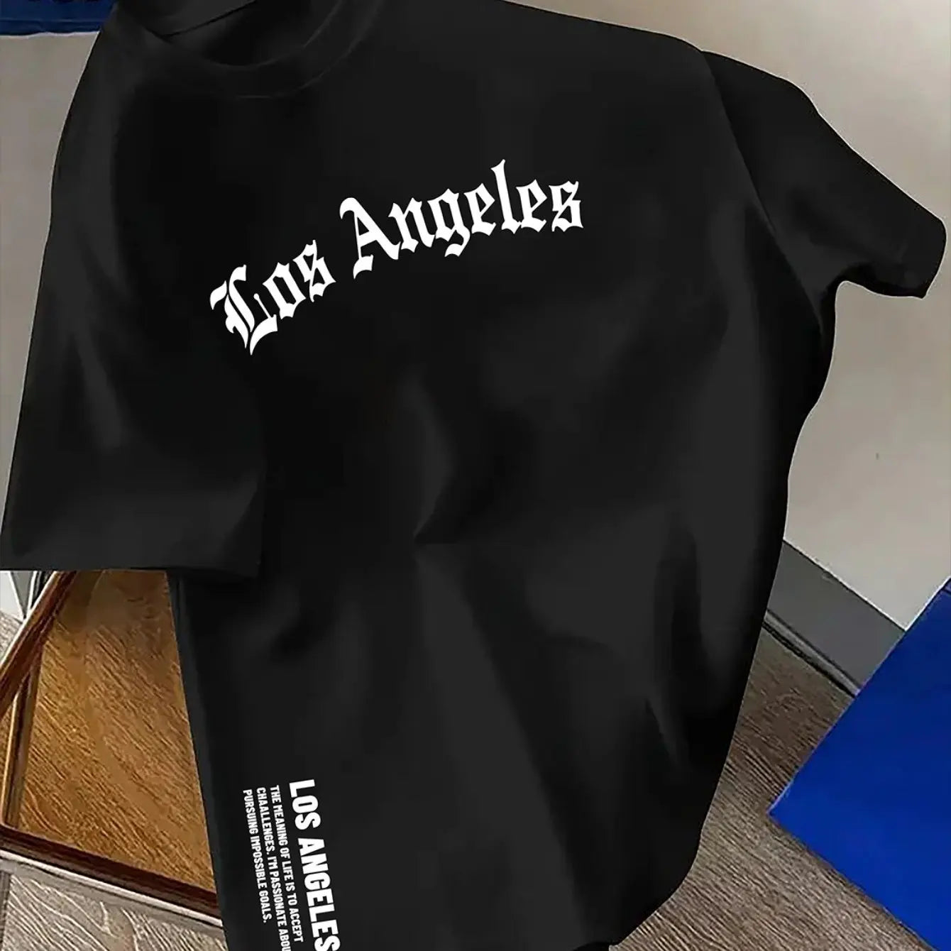 T-shirt Homme Los Angeles en Coton – Coupe Ample Casual & Confortable