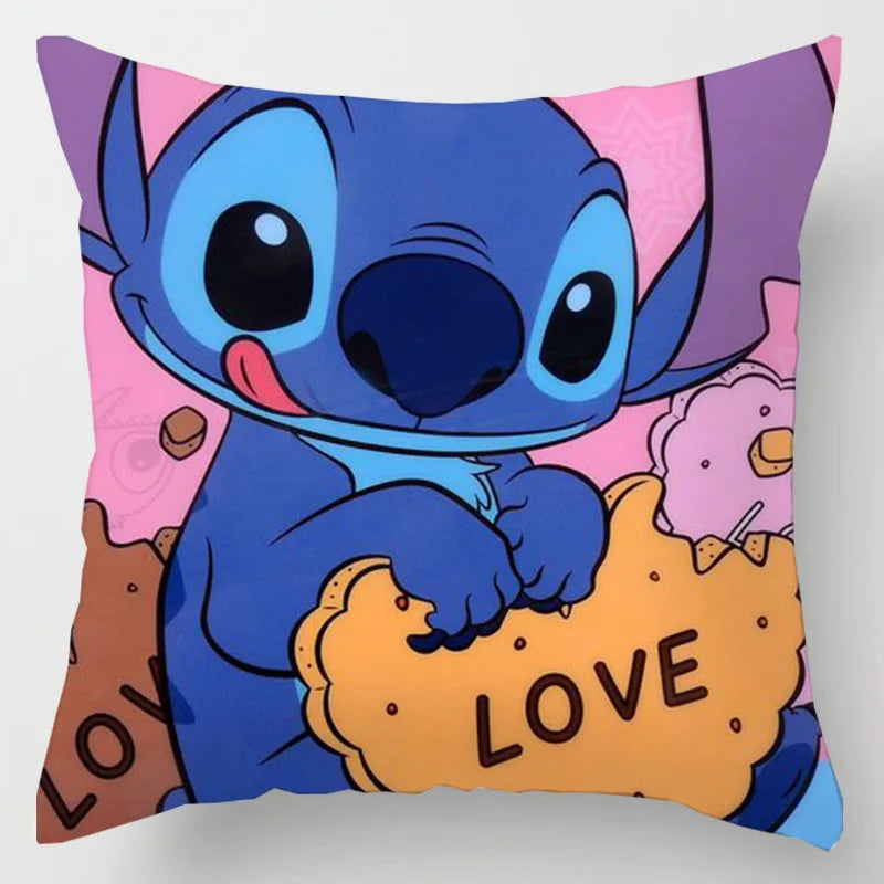 Taie d’Oreiller Stitch Double Face – Housse Kawaii pour Enfants